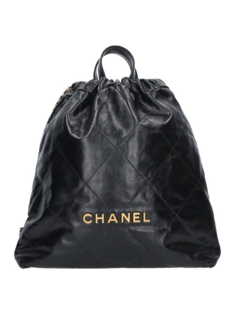 Chanel 22 Large Shiny Calfskin Backpack